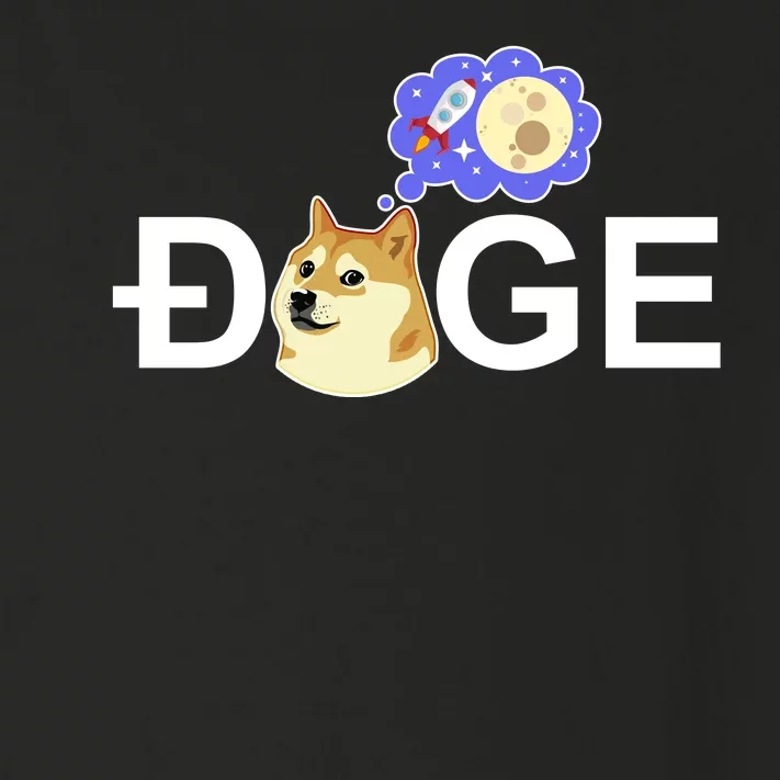 Funny Doge Meme Dogecoin Currency Toddler Long Sleeve Shirt