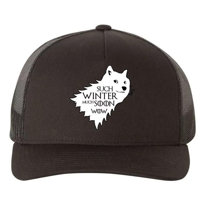 Funny Doge Such Winter Much Soon Yupoong Adult 5-Panel Trucker Hat