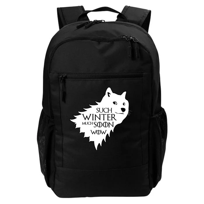 Funny Doge Such Winter Much Soon Daily Commute Backpack