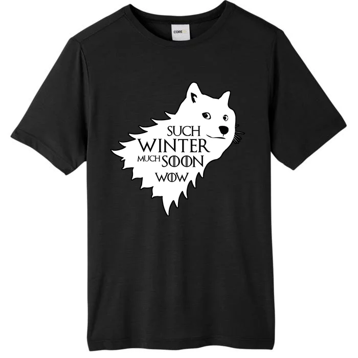 Funny Doge Such Winter Much Soon ChromaSoft Performance T-Shirt