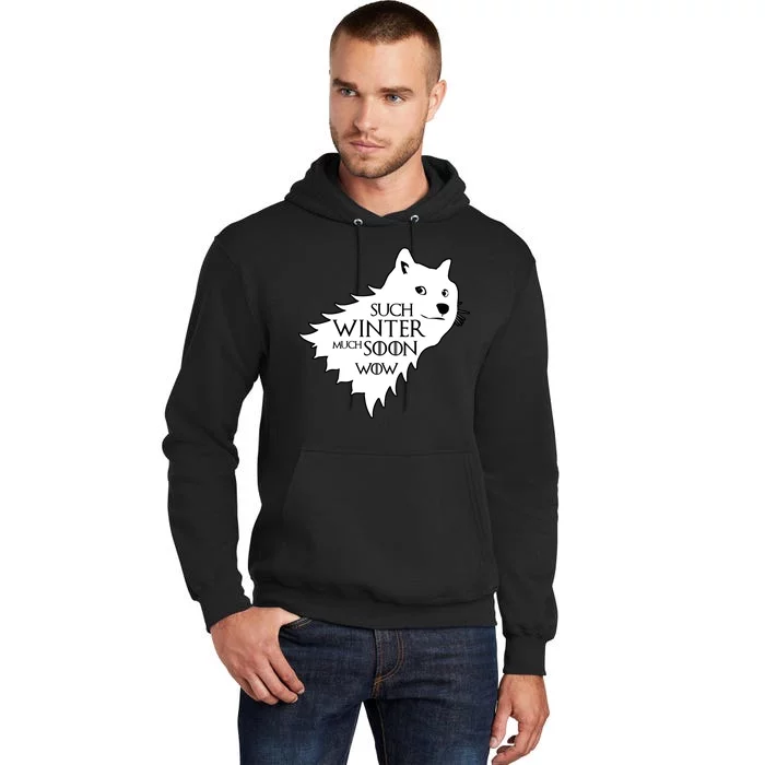 Funny Doge Such Winter Much Soon Tall Hoodie