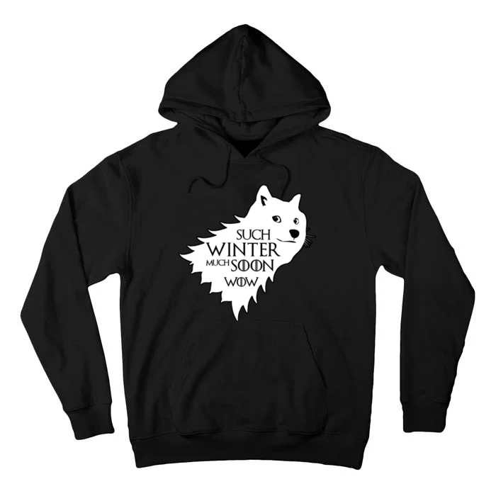 Funny Doge Such Winter Much Soon Tall Hoodie