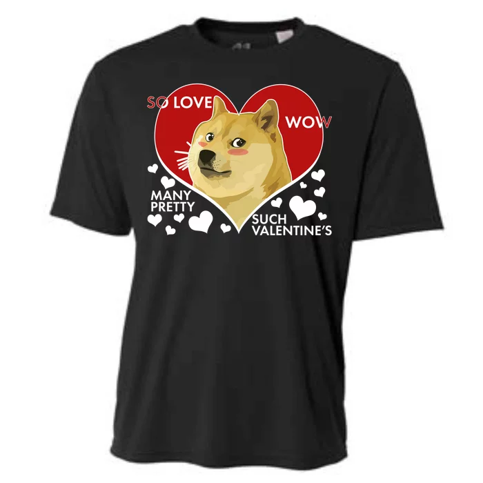 Funny Doge Valentine Meme Cooling Performance Crew T-Shirt