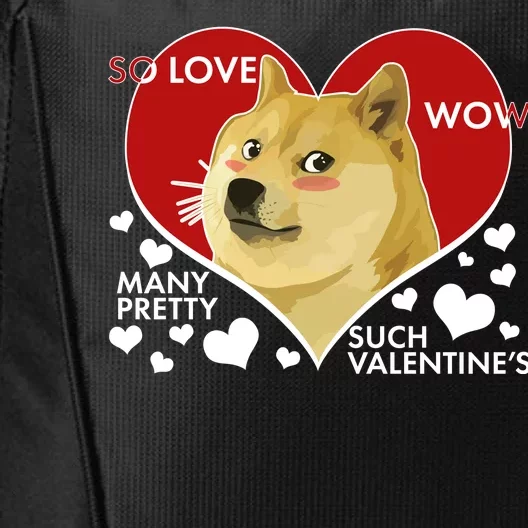 Funny Doge Valentine Meme City Backpack