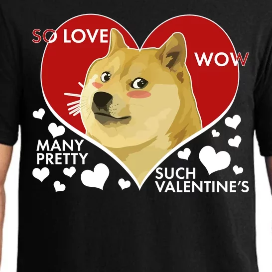 Funny Doge Valentine Meme Pajama Set