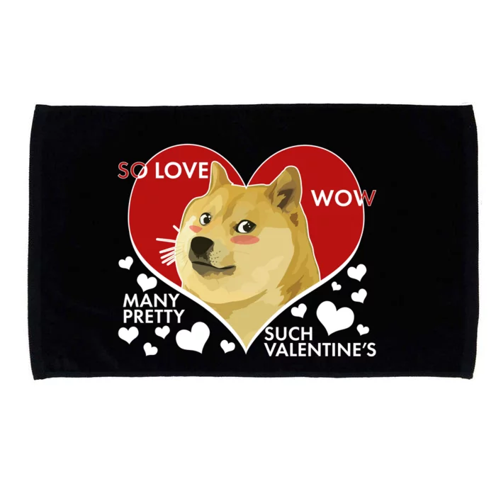 Funny Doge Valentine Meme Microfiber Hand Towel