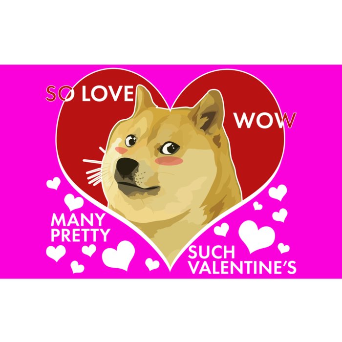 Funny Doge Valentine Meme Bumper Sticker