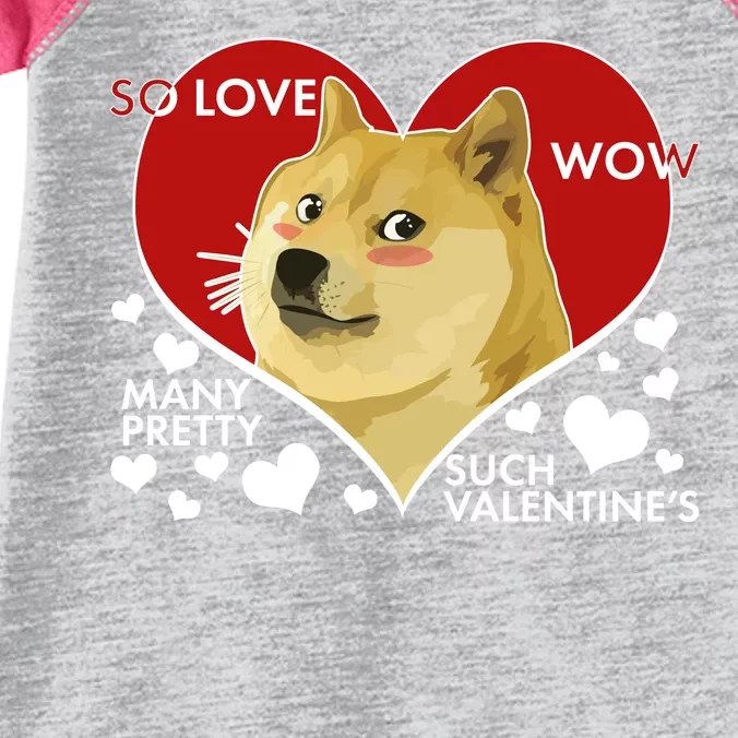 Funny Doge Valentine Meme Infant Baby Jersey Bodysuit