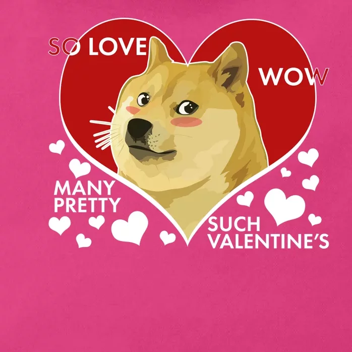 Funny Doge Valentine Meme Zip Tote Bag