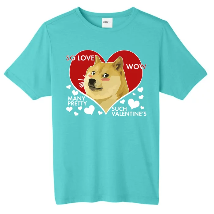 Funny Doge Valentine Meme ChromaSoft Performance T-Shirt