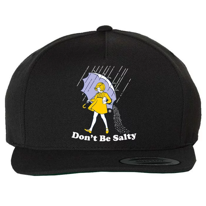 Funny Don't Be Salty Wool Snapback Cap