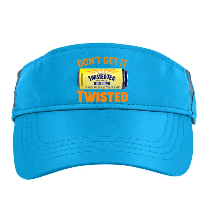 Funny Don't Get It Twisted Tea Meme Adult Drive Performance Visor