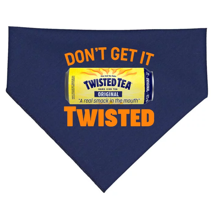 Funny Don't Get It Twisted Tea Meme USA-Made Doggie Bandana