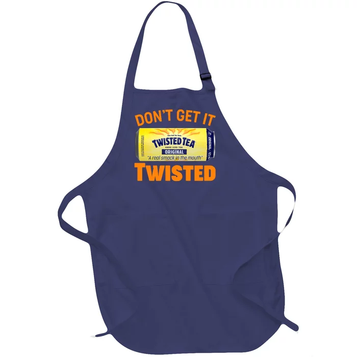 Funny Don't Get It Twisted Tea Meme Full-Length Apron With Pocket