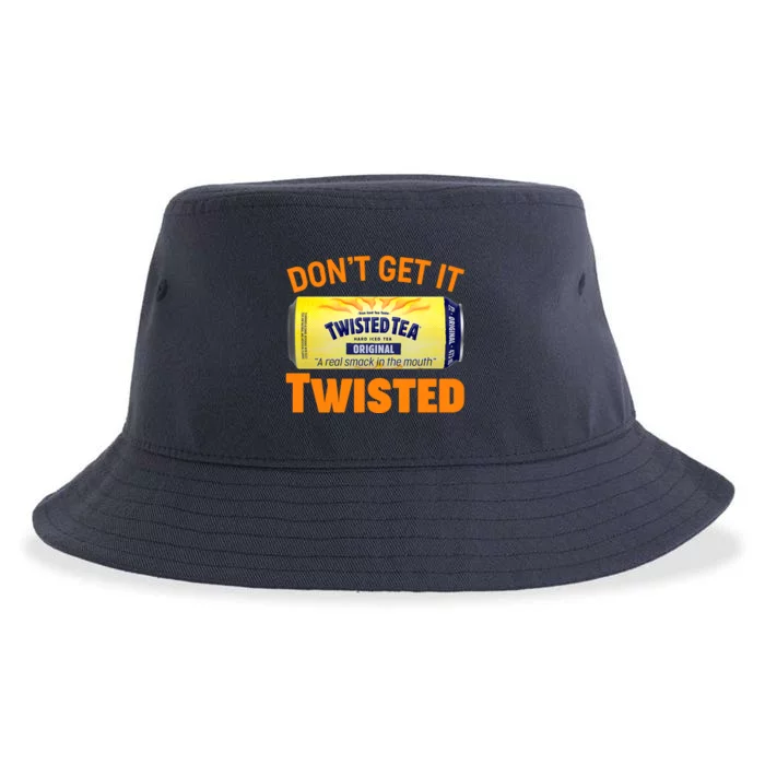 Funny Don't Get It Twisted Tea Meme Sustainable Bucket Hat