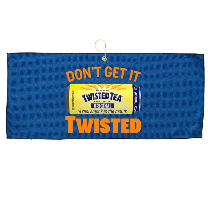 Funny Don't Get It Twisted Tea Meme Large Microfiber Waffle Golf Towel