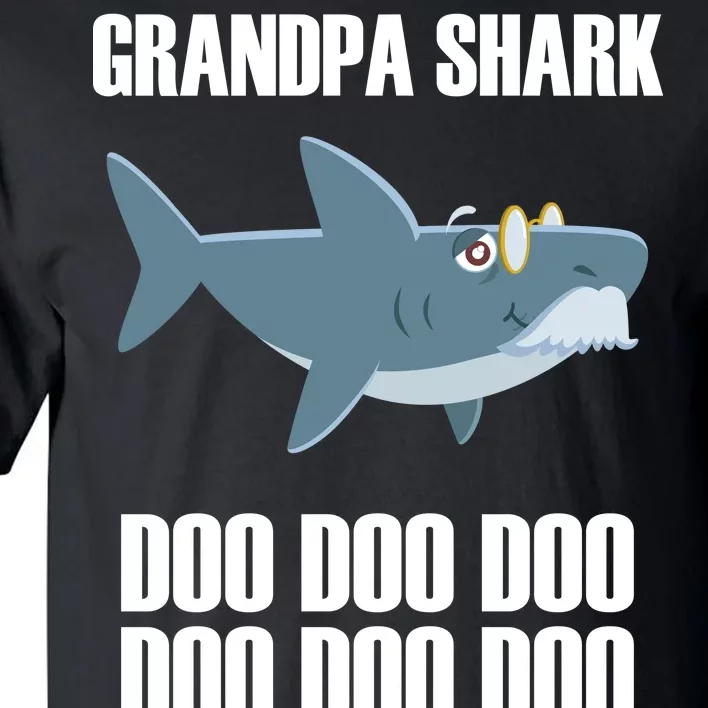 Funny Doo Grandpa Shark Tall T-Shirt