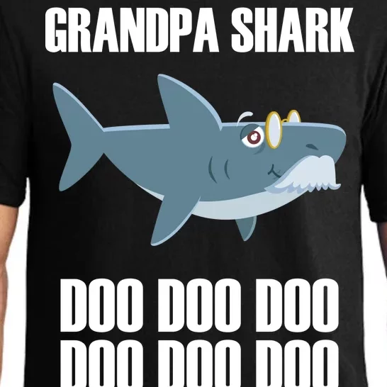 Funny Doo Grandpa Shark Pajama Set