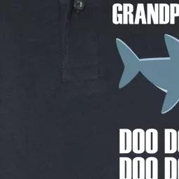 Funny Doo Grandpa Shark Softstyle Adult Sport Polo