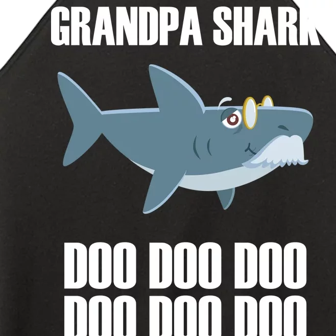 Funny Doo Grandpa Shark Women’s Perfect Tri Rocker Tank