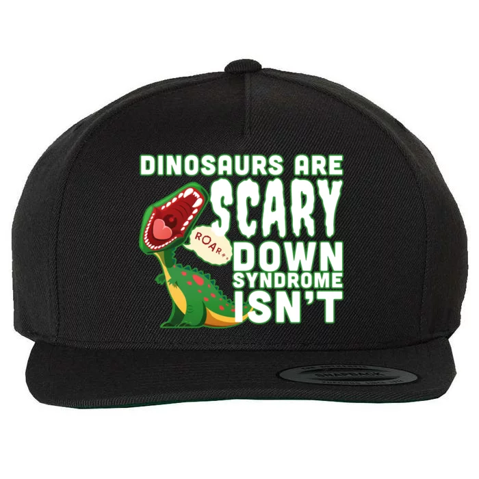 Funny Down Syndrome Awareness Dinosaurs Wool Snapback Cap