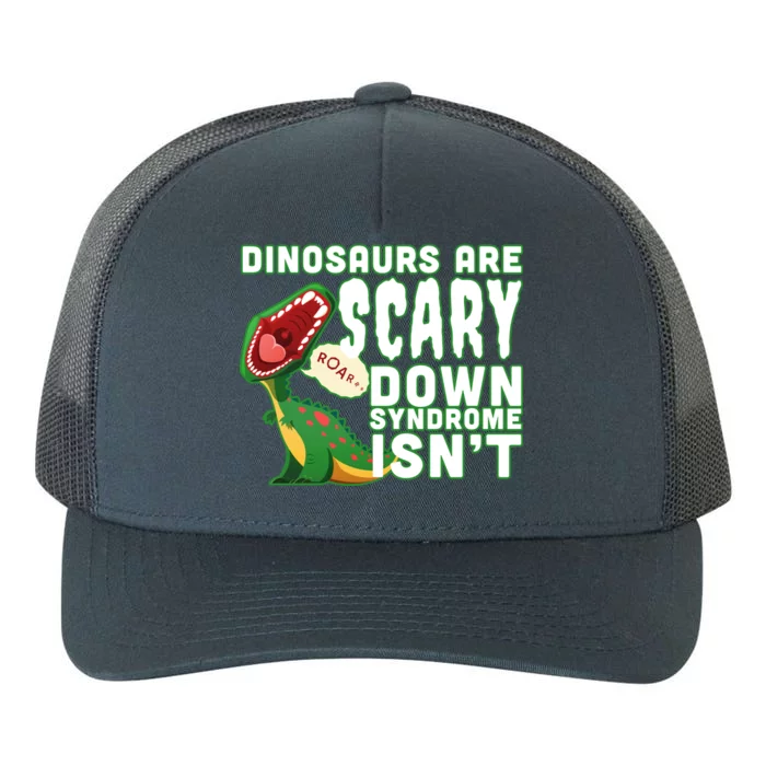 Funny Down Syndrome Awareness Dinosaurs Yupoong Adult 5-Panel Trucker Hat