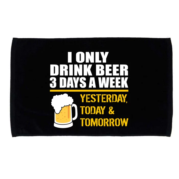 Funny Drink Beer 3 Days a Week Microfiber Hand Towel