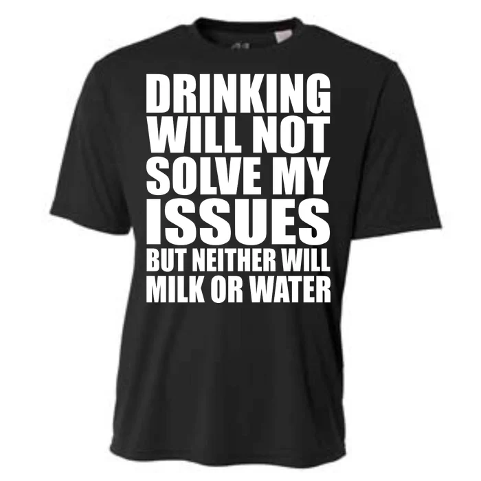 Funny Drinking Cooling Performance Crew T-Shirt