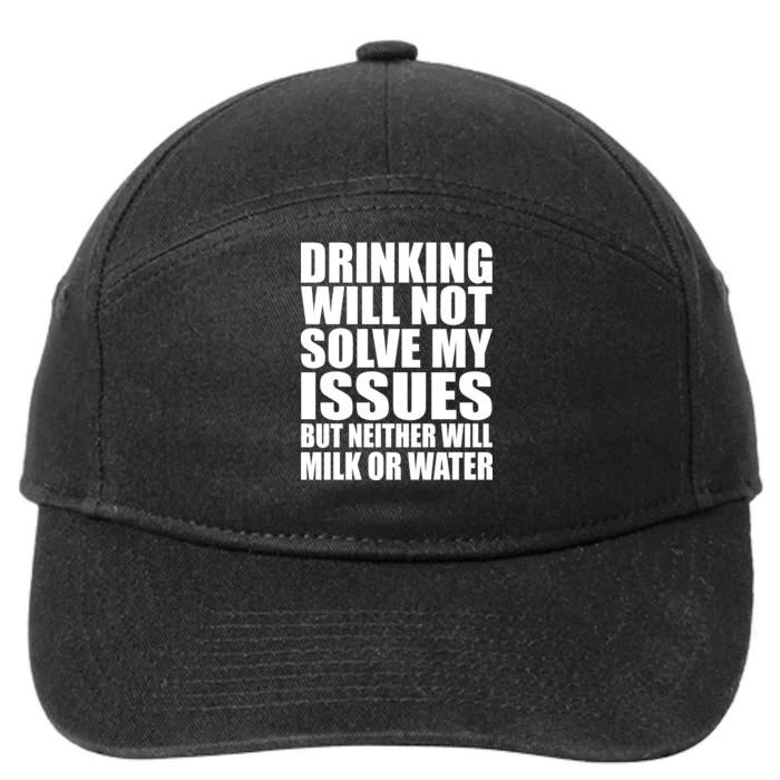 Funny Drinking 7-Panel Snapback Hat