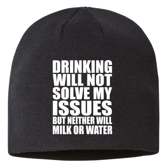 Funny Drinking 8 1/2in Sustainable Knit Beanie