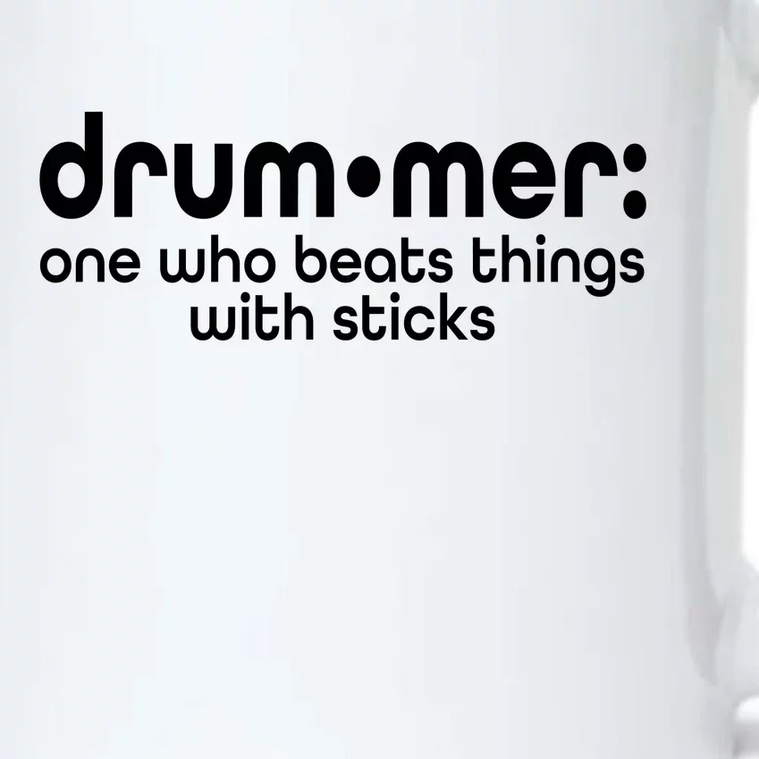 Funny Drummer Definition Beats With Sticks Black Color Changing Mug