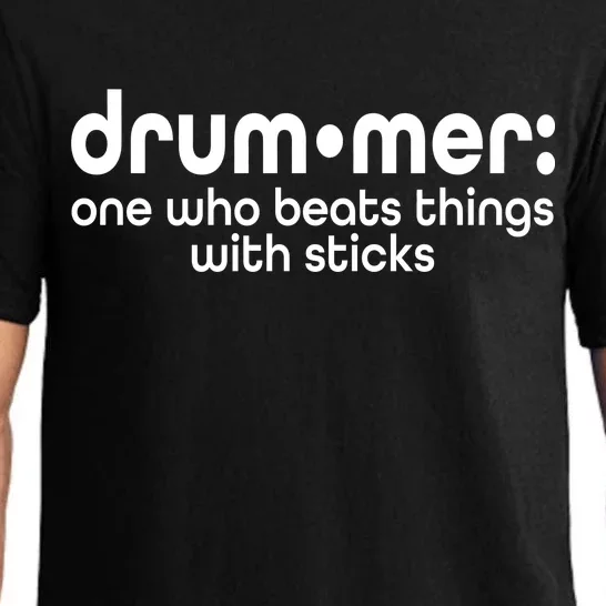 Funny Drummer Definition Beats With Sticks Pajama Set