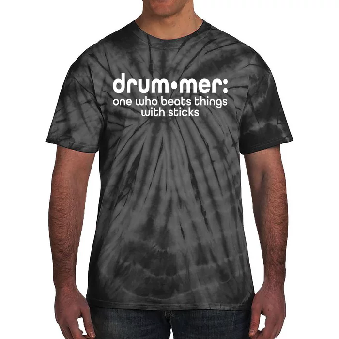 Funny Drummer Definition Beats With Sticks Tie-Dye T-Shirt