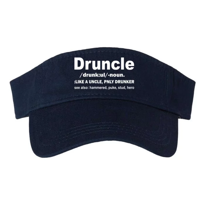 Funny Drunk Uncle Druncle Definition Valucap Bio-Washed Visor