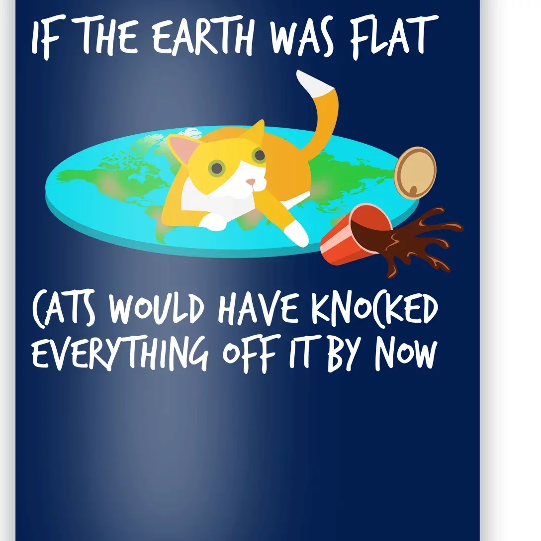 If the earth was flat cats would have knocked everything off