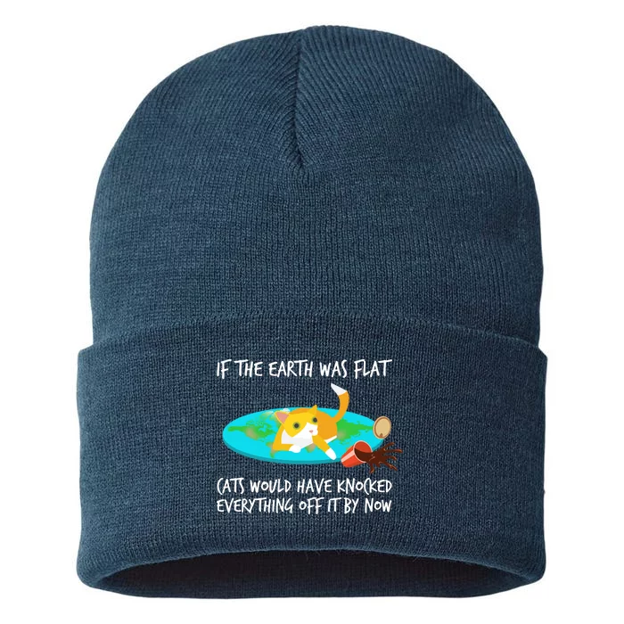 Funny Earth Cat Sustainable Knit Beanie