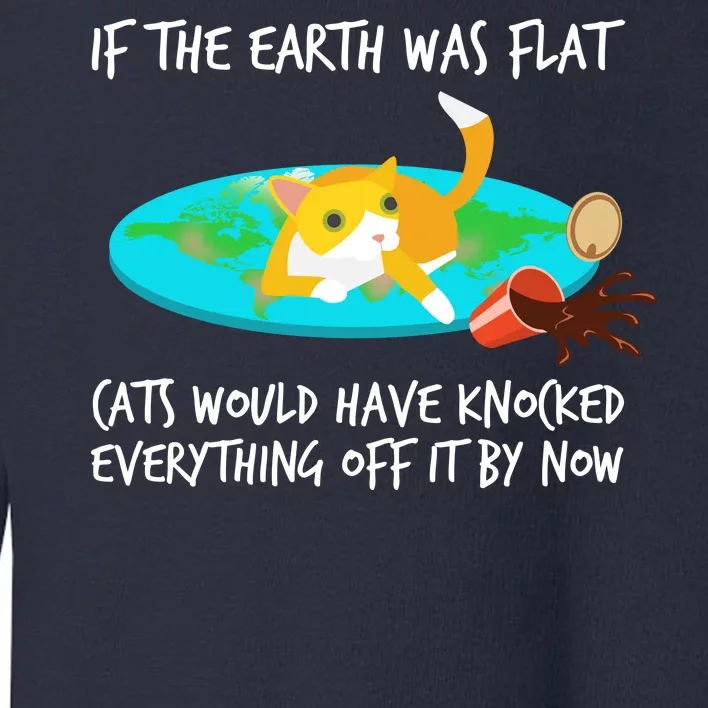 Funny Earth Cat Toddler Sweatshirt