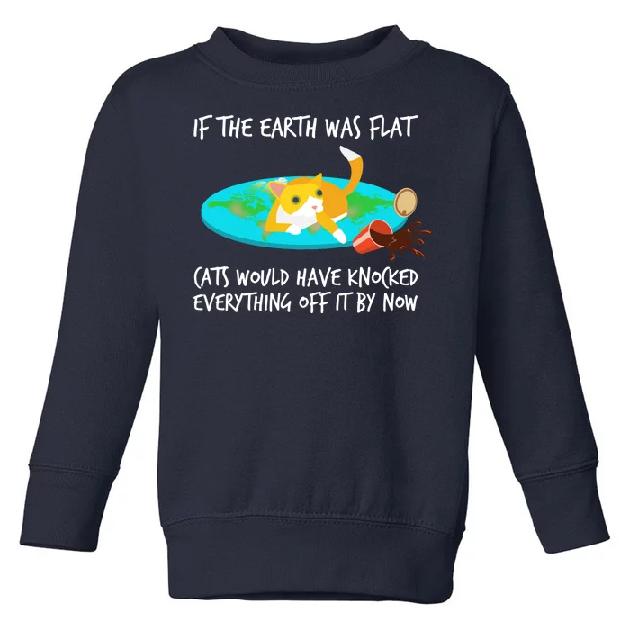 Funny Earth Cat Toddler Sweatshirt