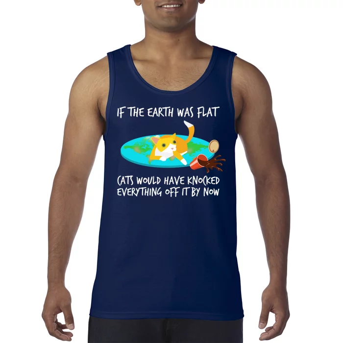 Funny Earth Cat Tank Top