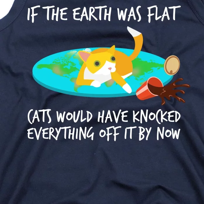 Funny Earth Cat Tank Top