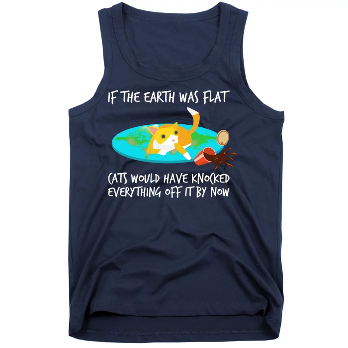 Funny Earth Cat Tank Top