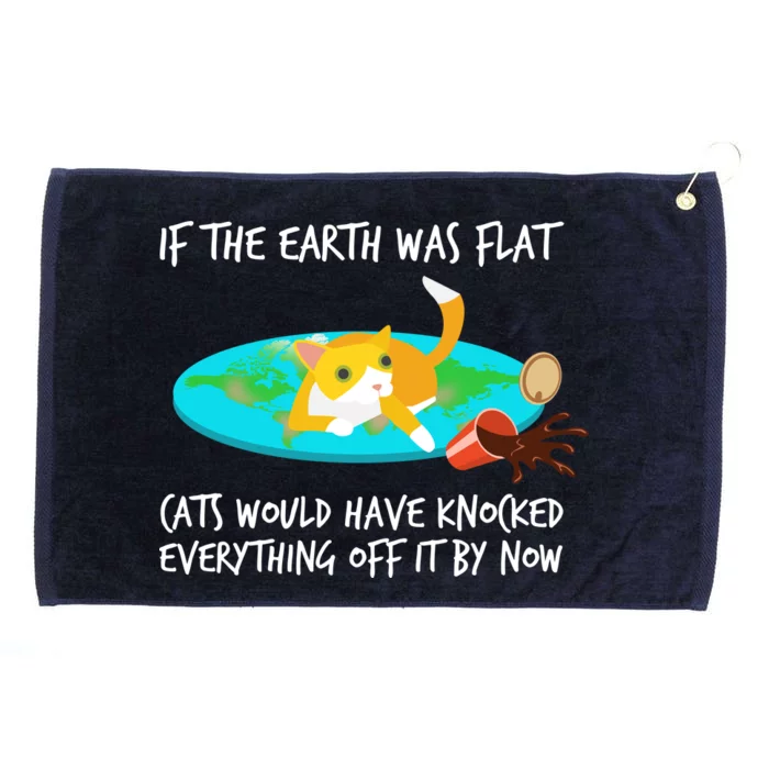 Funny Earth Cat Grommeted Golf Towel