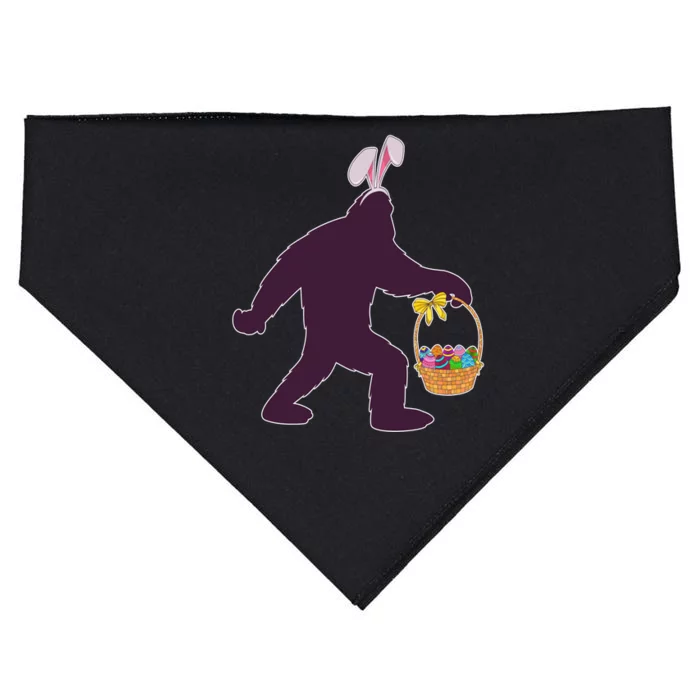 Funny Easter Bunny Eared Bigfoot Sasquatch USA-Made Doggie Bandana