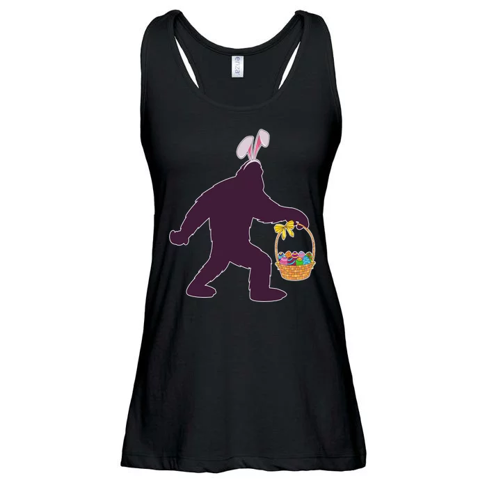 Funny Easter Bunny Eared Bigfoot Sasquatch Ladies Essential Flowy Tank