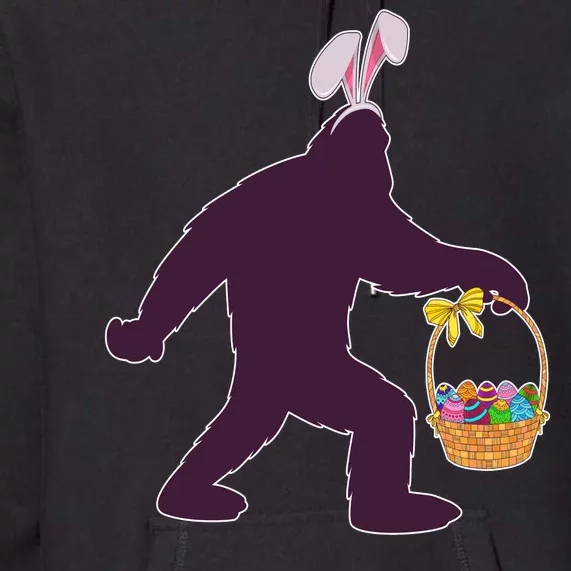 Funny Easter Bunny Eared Bigfoot Sasquatch Premium Hoodie