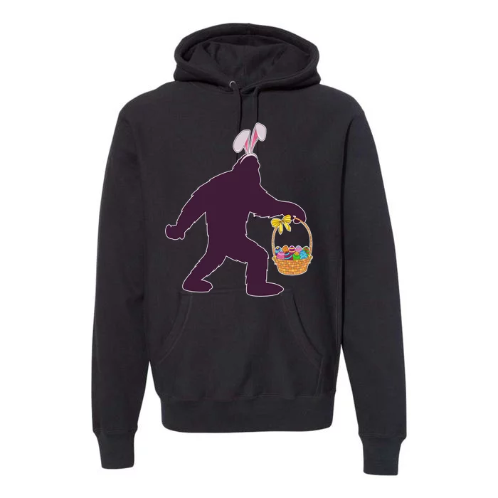 Funny Easter Bunny Eared Bigfoot Sasquatch Premium Hoodie