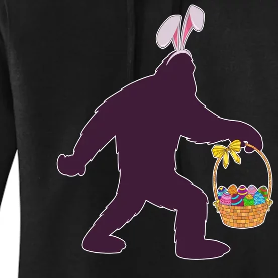 Funny Easter Bunny Eared Bigfoot Sasquatch Women's Pullover Hoodie