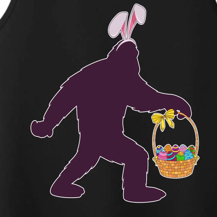 Funny Easter Bunny Eared Bigfoot Sasquatch Performance Tank