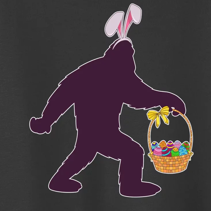 Funny Easter Bunny Eared Bigfoot Sasquatch Toddler T-Shirt