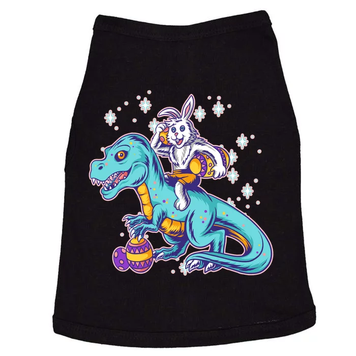 Funny Easter Bunny Riding T-Rex Doggie Tank